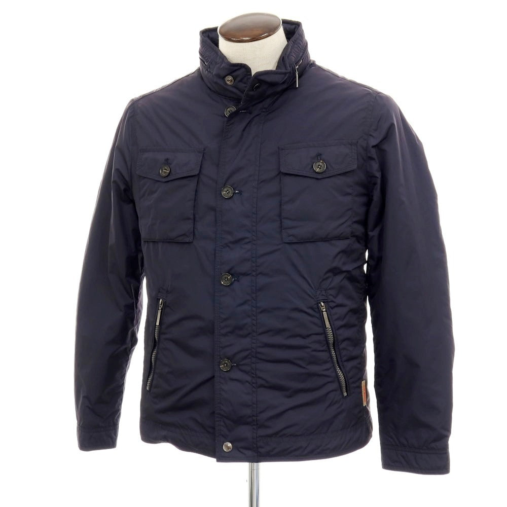 【中古】ヤンマイエン JAN MAYEN ナイロン スタンドカラー ダウンジャケット ネイビー【 50 】【 状態ランクA 】【 メンズ 】