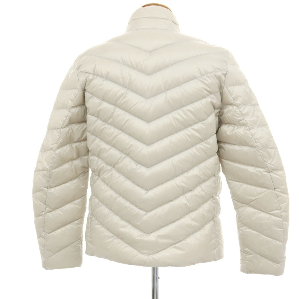 【中古】ウールリッチ WOOLRICH ナイロン スタンドカラー ダブルジップ ダウンジャケット オフホワイト【 サイズM 】【 状態ランクA 】【 メンズ 】 [APD]