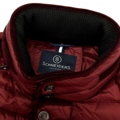 【中古】【未使用】シュナイダー SCHNEIDERS ナイロン ダウンジャケット マルーン【 50 】【 状態ランクS 】【 メンズ 】