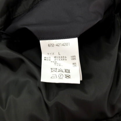 【中古】【未使用】ナノユニバース nano universe ポリエステル ダウンジャケット ブラック【 L 】【 状態ランクS 】【 メンズ 】