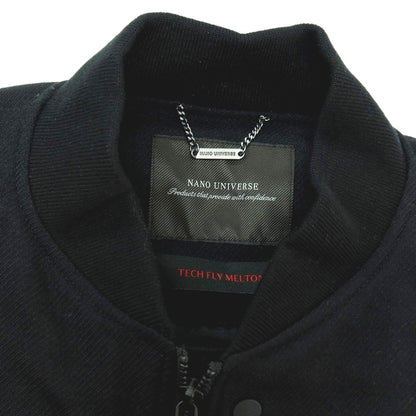 【中古】【未使用】ナノユニバース nano universe テックフライメルトン 中綿入り MA-1 ブルゾン ブラック【 L 】【 状態ランクS 】【 メンズ 】