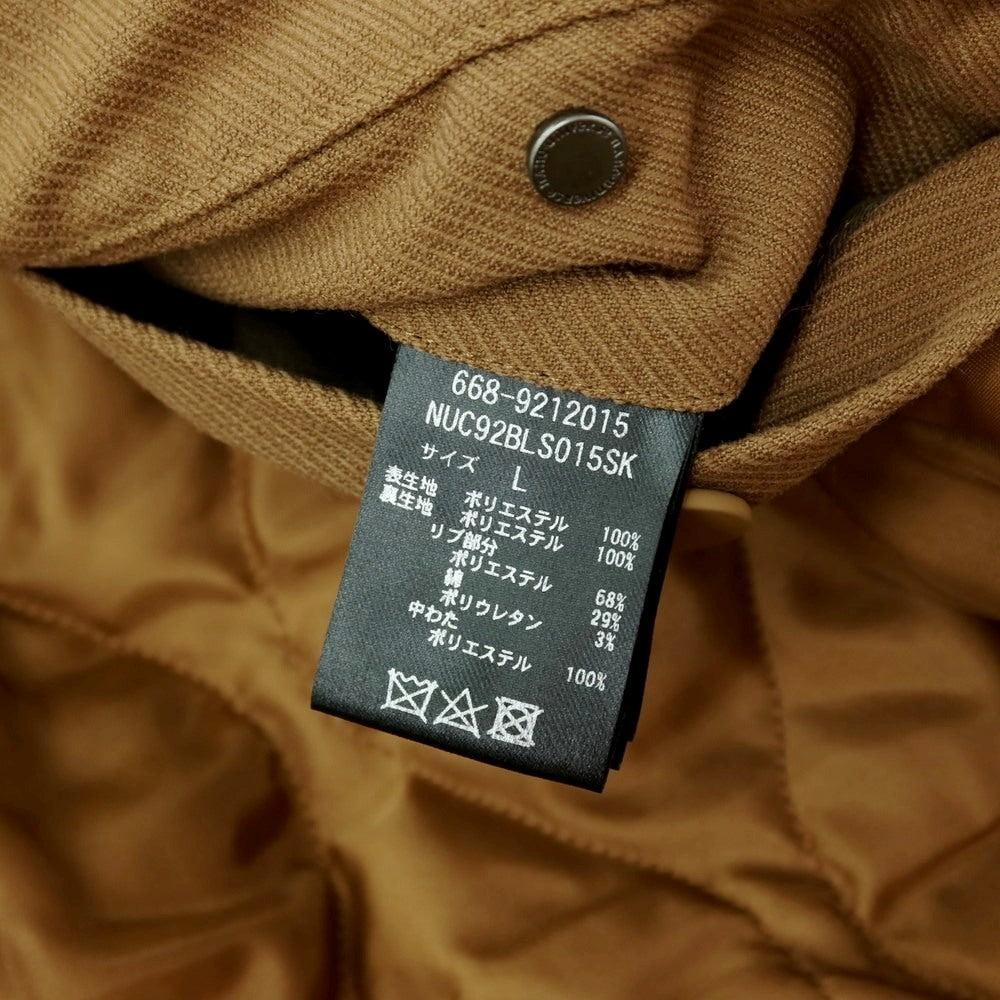 【中古】【未使用】ナノユニバース nano universe テックフライメルトン 中綿入り MA-1 ブルゾン オーカー【 L 】【 状態ランクS 】【 メンズ 】