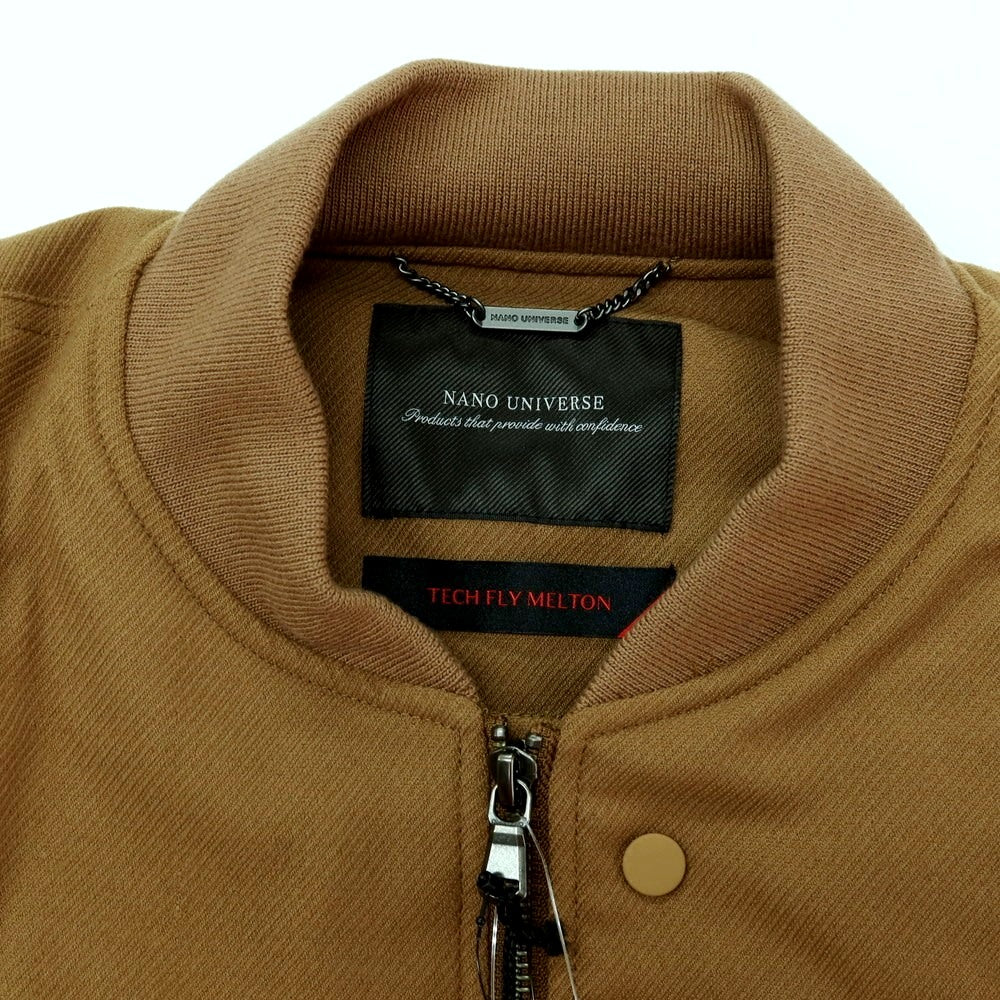 【中古】【未使用】ナノユニバース nano universe テックフライメルトン 中綿入り MA-1 ブルゾン オーカー【 L 】【 状態ランクS 】【 メンズ 】