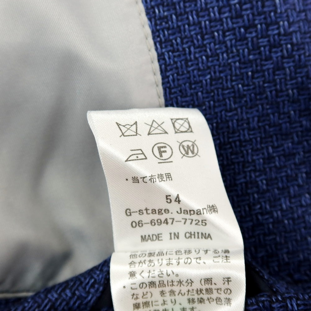 【SALE30%OFF/返品不可】【中古】【未使用】フィダート FIDATO リネンコットン カジュアルジャケット ライトネイビー【 サイズL 】【 状態ランクS 】【 メンズ 】 [APD]