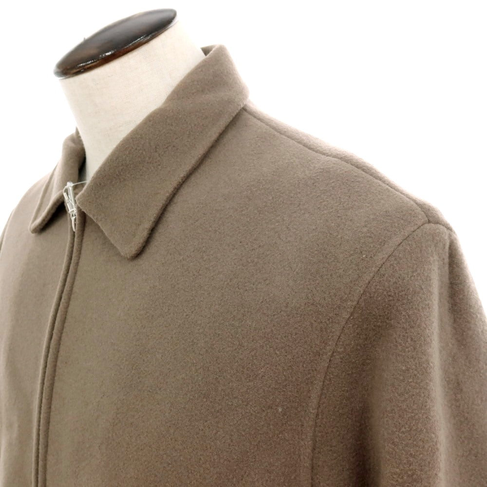 【中古】【未使用】グリーンレーベルリラクシング green label relaxing SUPER140’Sプレジャーウール＆ナイロンポリエステル ジップアップブルゾン トープ【 L 】【 状態ランクS 】【 メンズ 】