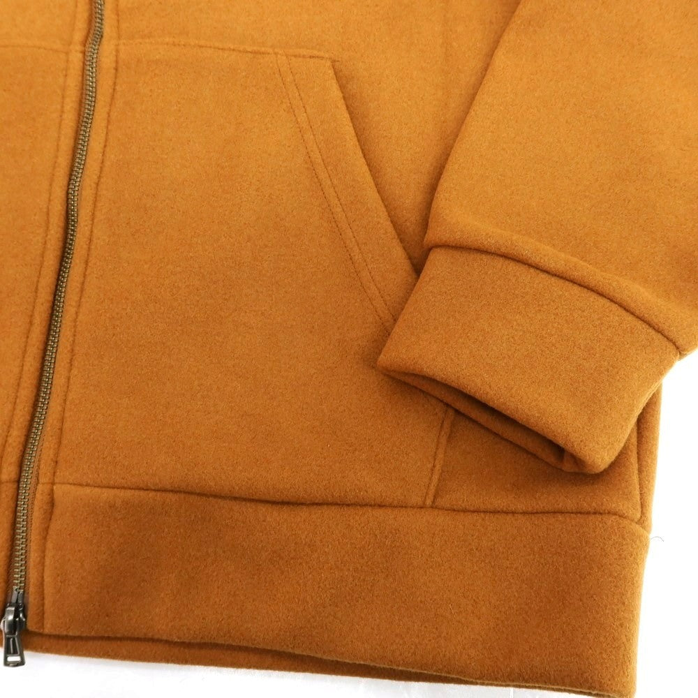 【中古】【未使用】ナノユニバース nano universe テックメルトンジャージー ダブルジップ パーカー オレンジブラウン【 L 】【 状態ランクS 】【 メンズ 】