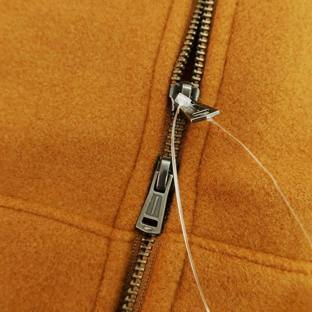 【中古】【未使用】ナノユニバース nano universe テックメルトンジャージー ダブルジップ パーカー オレンジブラウン【 L 】【 状態ランクS 】【 メンズ 】