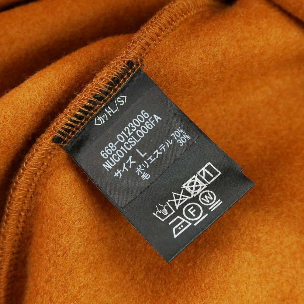 【中古】【未使用】ナノユニバース nano universe テックメルトンジャージー ダブルジップ パーカー オレンジブラウン【 L 】【 状態ランクS 】【 メンズ 】