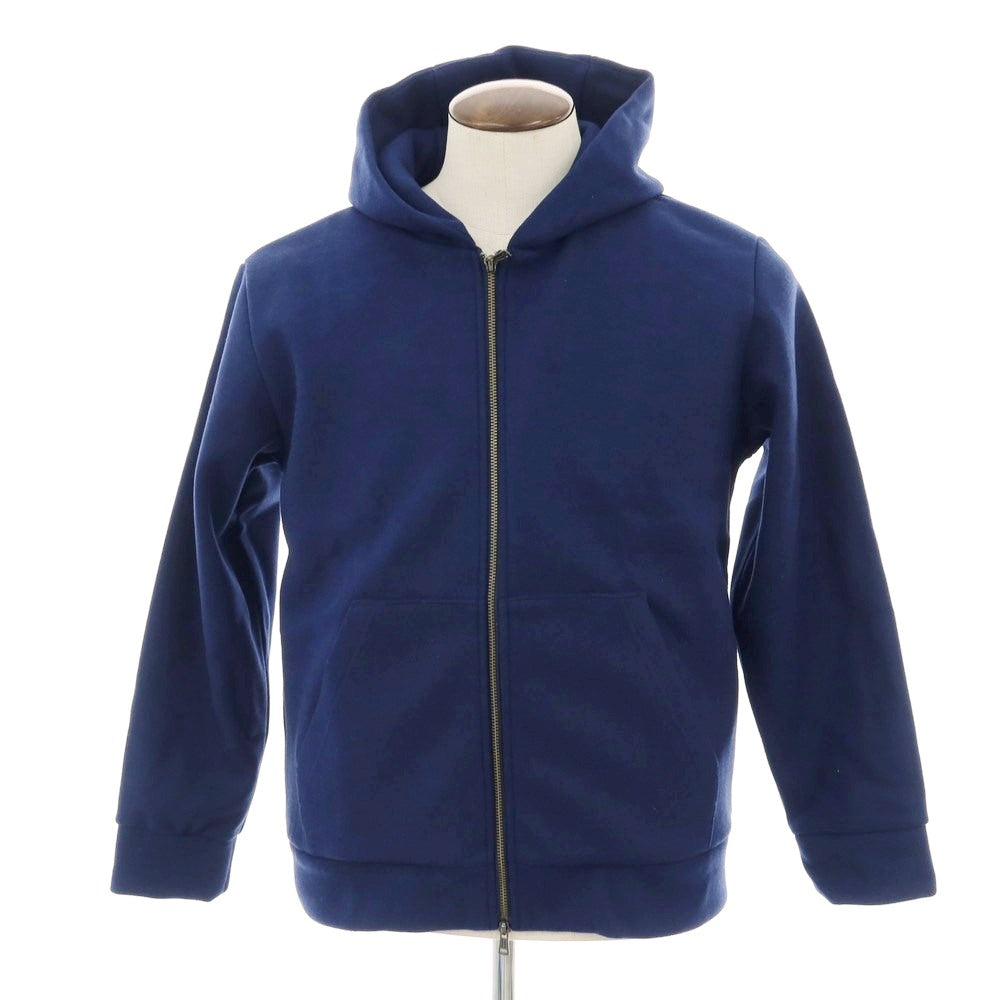 【中古】【未使用】ナノユニバース nano universe テックメルトンジャージー ダブルジップ パーカー ネイビー【 L 】【 状態ランクS 】【 メンズ 】