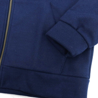 【中古】【未使用】ナノユニバース nano universe テックメルトンジャージー ダブルジップ パーカー ネイビー【 L 】【 状態ランクS 】【 メンズ 】