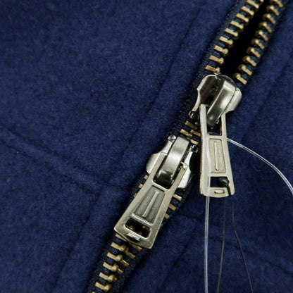 【中古】【未使用】ナノユニバース nano universe テックメルトンジャージー ダブルジップ パーカー ネイビー【 L 】【 状態ランクS 】【 メンズ 】