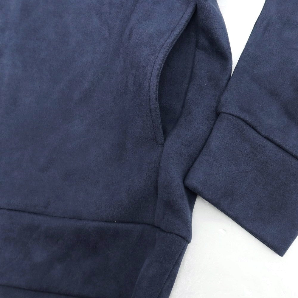 【中古】【未使用】ナノユニバース nano universe フェイク スエード ジャージー ダブルジップ パーカー ネイビー【 L 】【 状態ランクS 】【 メンズ 】