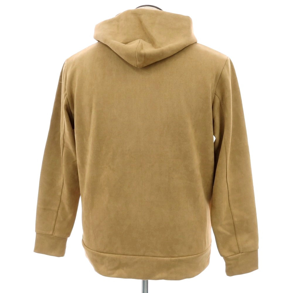 【中古】【未使用】ナノユニバース nano universe フェイク スエード ジャージー ダブルジップ パーカー ベージュ【サイズL】【 状態ランクS 】【 メンズ 】[BPD]