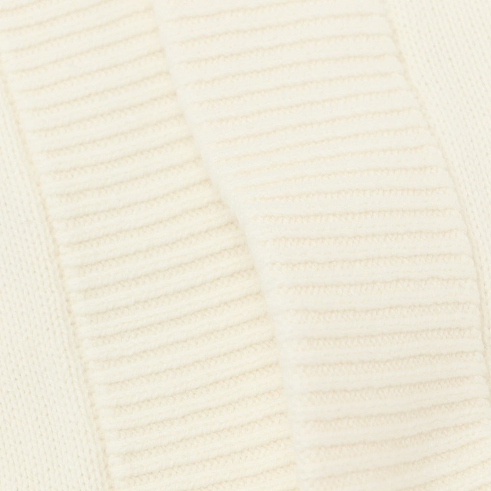 【中古】バナナリパブリック Banana Republic ミドルゲージ コットンナイロンウール ボタンレス カーディガン ホワイト【サイズL】【 状態ランクC 】【 メンズ 】