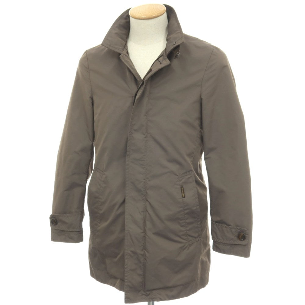 【中古】ムーレー MOORER ポリエステル コート グレージュ【サイズ42】【 状態ランクC 】【 メンズ 】