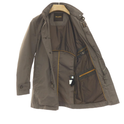 【中古】ムーレー MOORER ポリエステル コート グレージュ【サイズ42】【 状態ランクC 】【 メンズ 】