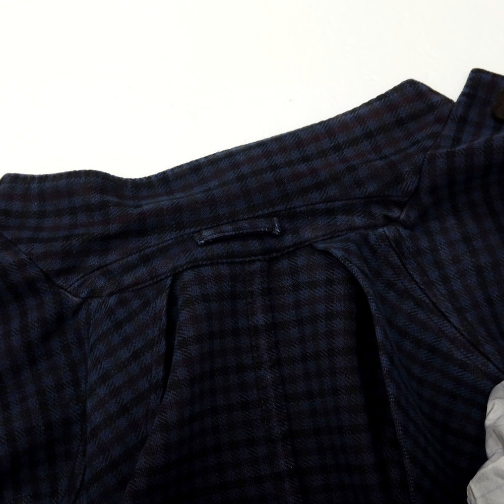 【中古】ラルディーニ LARDINI コットン チェック カジュアルジャケット ネイビーxパープル【 サイズ44 】【 状態ランクC 】【 メンズ 】 [BPD]