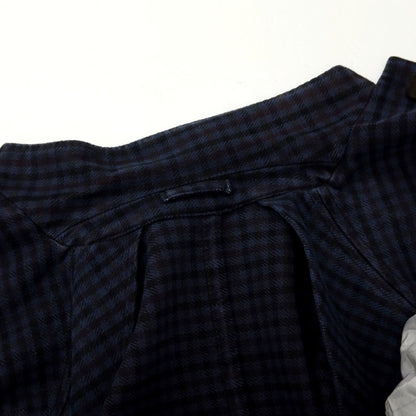 【中古】ラルディーニ LARDINI コットン チェック カジュアルジャケット ネイビーxパープル【サイズ44】【 状態ランクC 】【 メンズ 】
