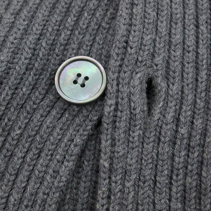 【中古】ザノーネ ZANONE ウール ショールカラー リブニット カーディガン グレージュ【 44 】【 状態ランクB 】【 メンズ 】