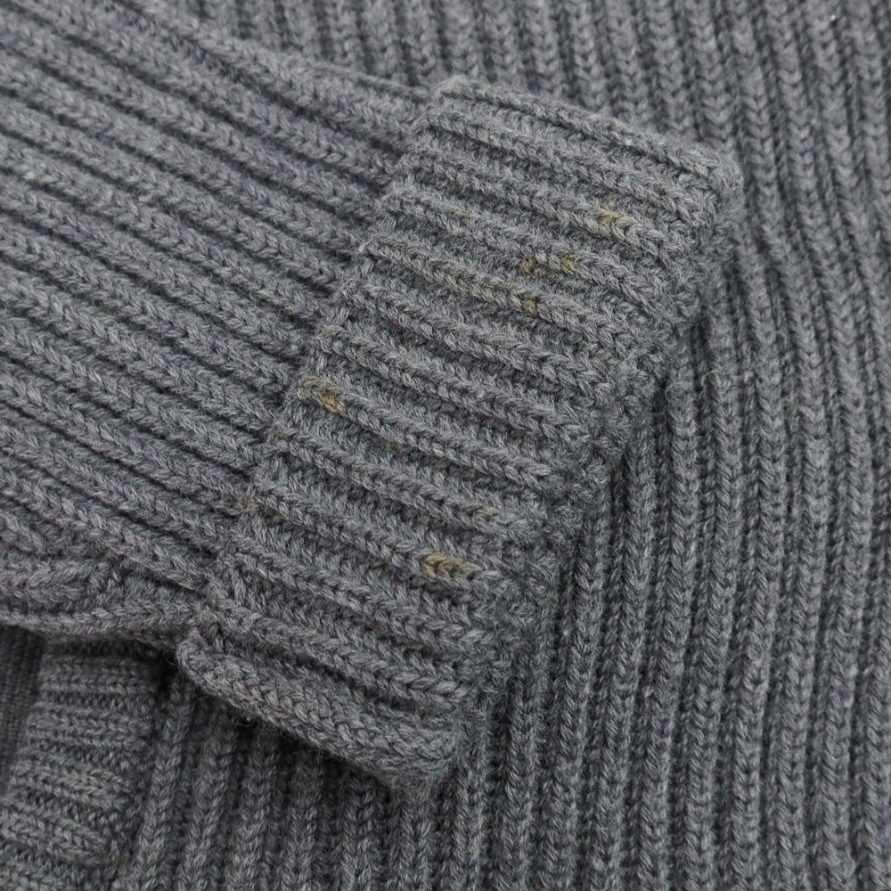 【中古】ザノーネ ZANONE ウール ショールカラー リブニット カーディガン グレージュ【 44 】【 状態ランクB 】【 メンズ 】