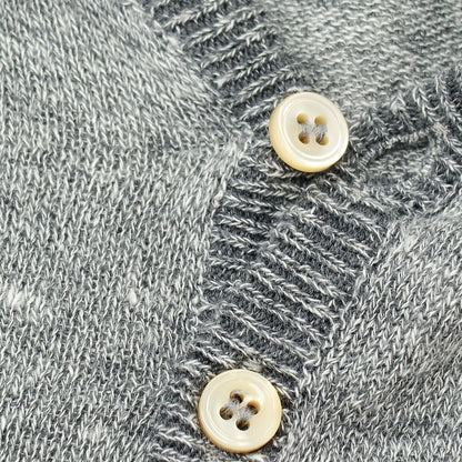 【中古】チルコロ1901 CIRCOLO 1901 リネンコットン ヘンリーネック 半袖 プルオーバーニット グレー【サイズXS】【 状態ランクB 】【 メンズ 】