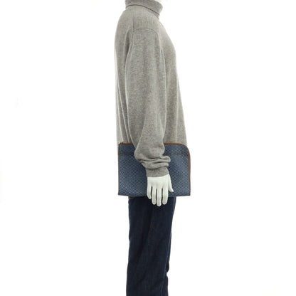 【中古】ザネラート ZANELLATO ブランディーン PVCキャンバス クラッチバッグ ブルー【 状態ランクB 】【 ユニセックス 】