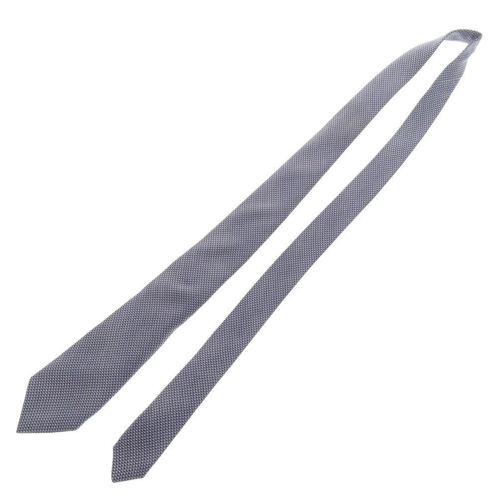 【中古】キートン Kiton シルク プリント クワトロピエゲネクタイ ネイビー系【 状態ランクB 】【 メンズ 】