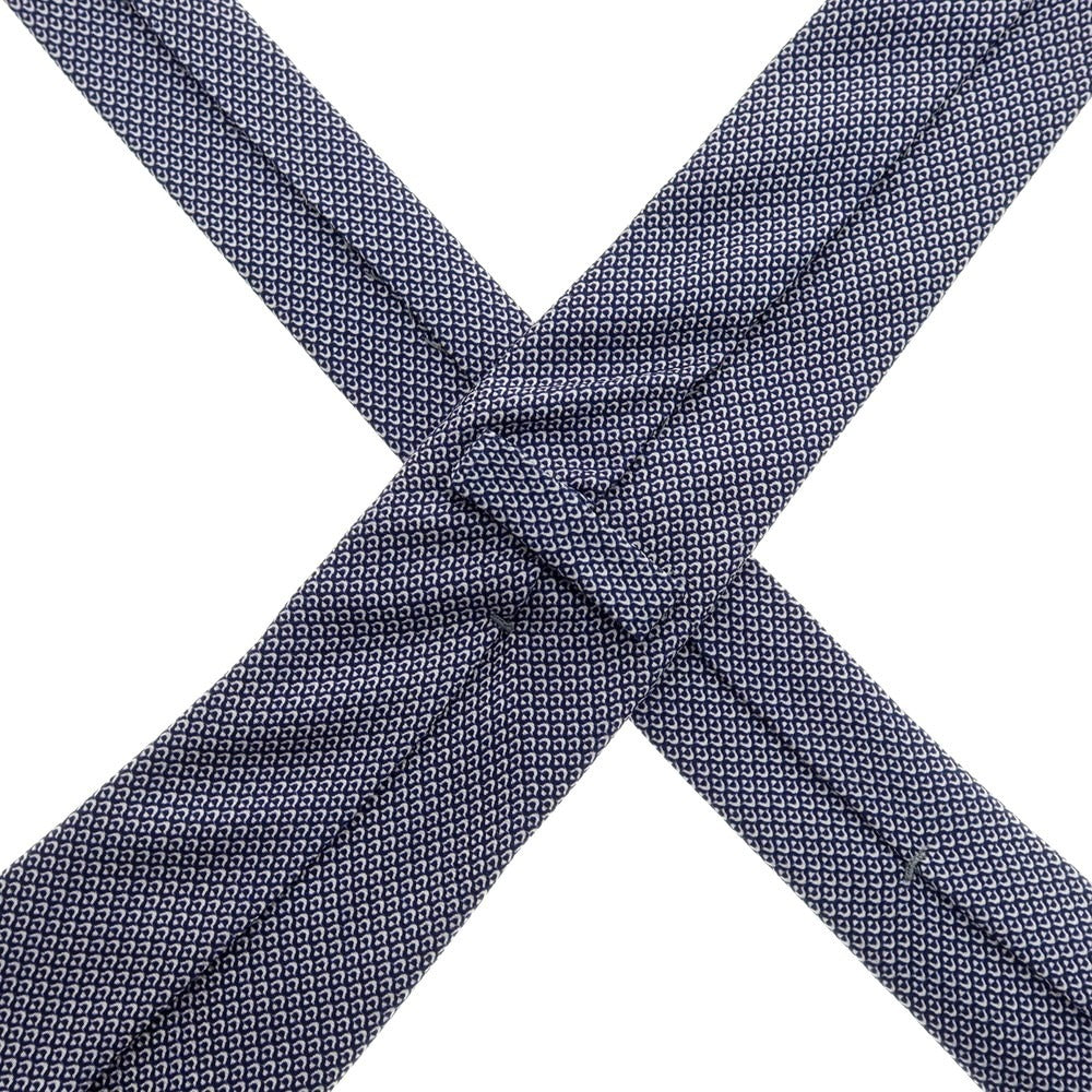【中古】キートン Kiton シルク プリント クワトロピエゲネクタイ ネイビー系【 状態ランクB 】【 メンズ 】