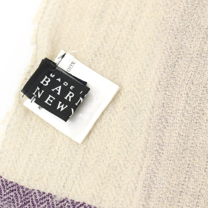 【中古】バーニーズニューヨーク BARNEYS NEWYORK ウール ストール パープルxグレー【 状態ランクB 】【 メンズ 】
