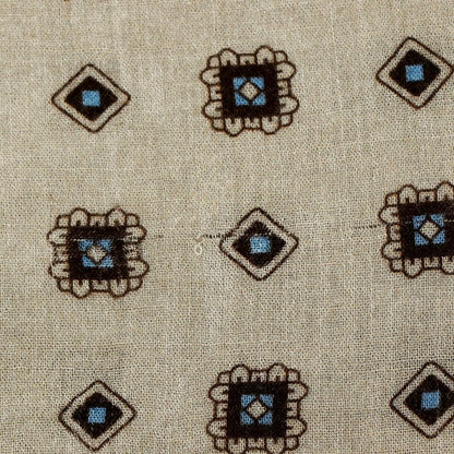 【中古】カラブレーゼ Calabrese モダールウール 小紋柄 ストール グレー【 状態ランクB 】【 メンズ 】