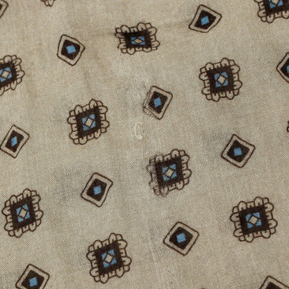 【中古】カラブレーゼ Calabrese モダールウール 小紋柄 ストール グレー【 状態ランクB 】【 メンズ 】