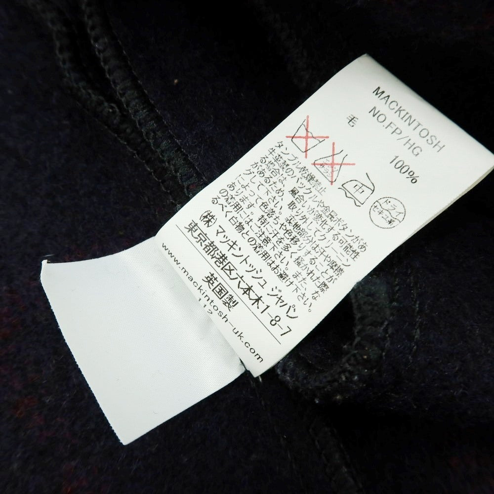 【中古】マッキントッシュ Mackintosh ウール チェック 3B カジュアルジャケット ネイビーxレッド【サイズ36】【 状態ランクB 】【 メンズ 】[BPD]