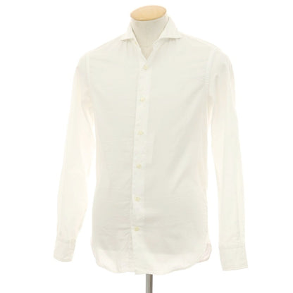 【中古】ギローバー GUY ROVER コットン ホリゾンタルカラー カジュアルシャツ ホワイト【 XS 】【 状態ランクC 】【 メンズ 】