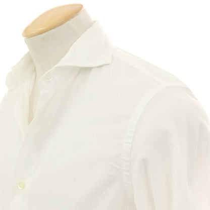 【中古】ギローバー GUY ROVER コットン ホリゾンタルカラー カジュアルシャツ ホワイト【 XS 】【 状態ランクC 】【 メンズ 】