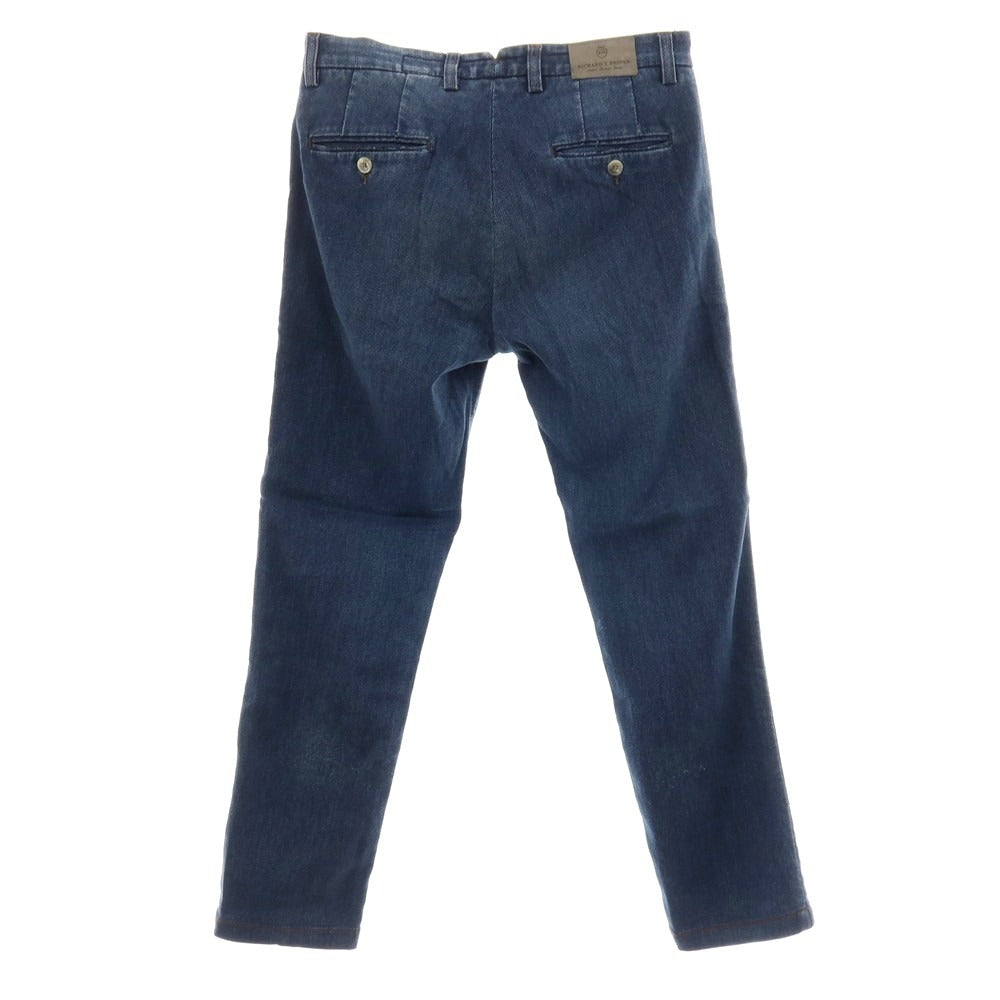 【中古】リチャード ジェイ ブラウン RICHARD J BROWN Singapore ストレッチ コットンポリエステル カジュアルスラックスパンツ ネイビー【サイズ30】【 状態ランクC 】【 メンズ 】