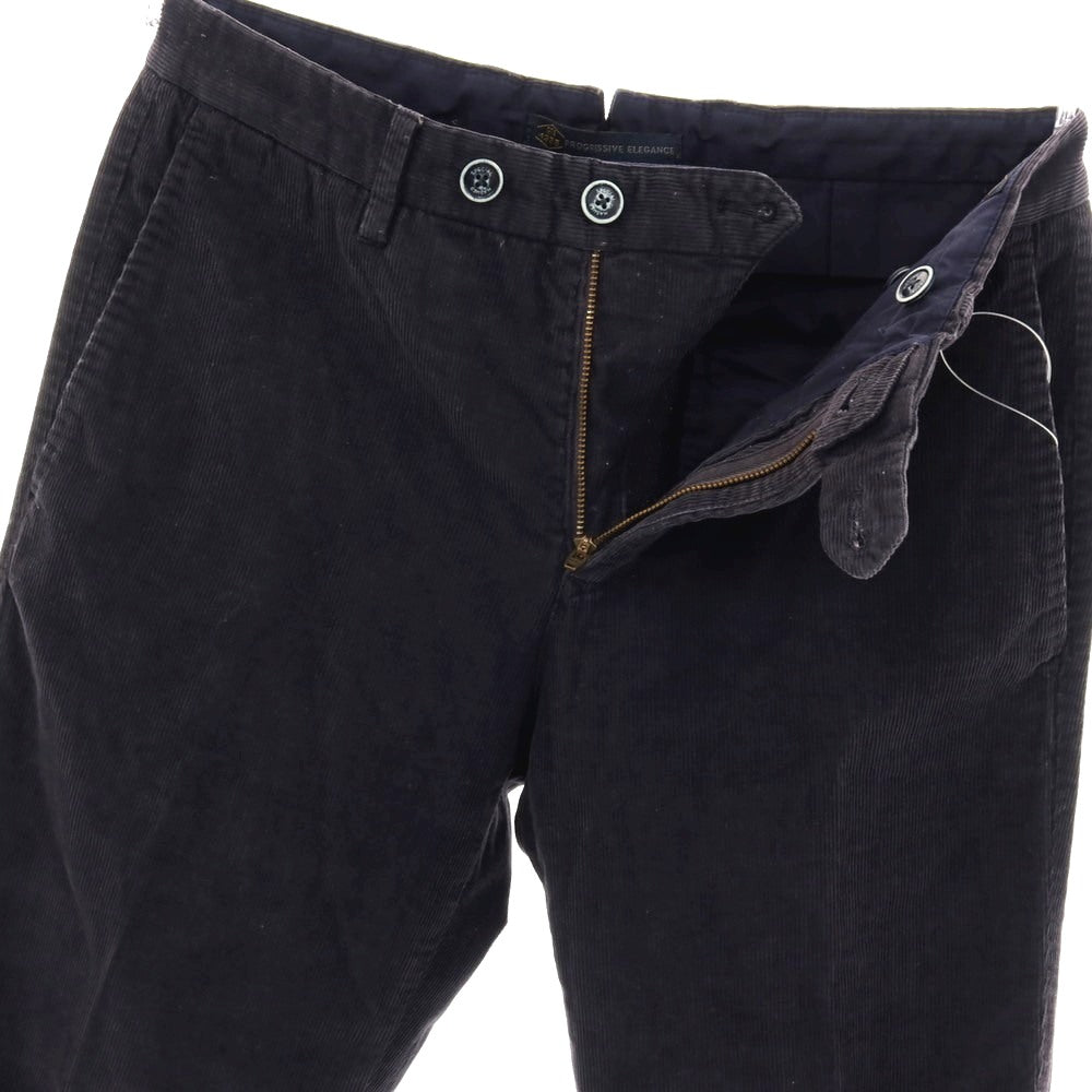 【中古】ジーティーアー G.T.A ストレッチ コットン 細畝 コーデュロイパンツ ネイビー【 44 】【 状態ランクC 】【 メンズ 】