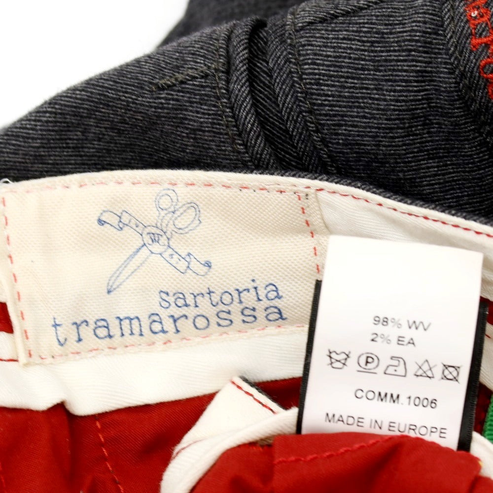 【中古】トラマロッサ Tramarossa PAUL LAB ストレッチ ウール カジュアルスラックスパンツ グレー【サイズ29】【 状態ランクB 】【 メンズ 】[BPD]