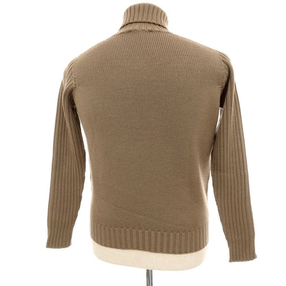 【中古】グランサッソ GRAN SASSO ミドルゲージ ウール タートルネック プルオーバーニット ブラウン【 48 】【 状態ランクA 】【 メンズ 】