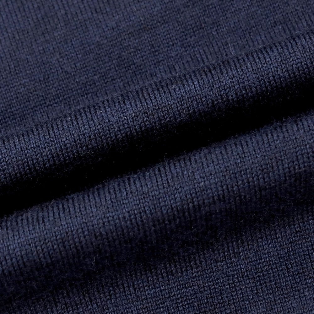 【中古】クルチアーニ CRUCIANI ハイゲージ ウール クルーネック プルオーバーニット ネイビー【 46 】【 状態ランクB 】【 メンズ 】