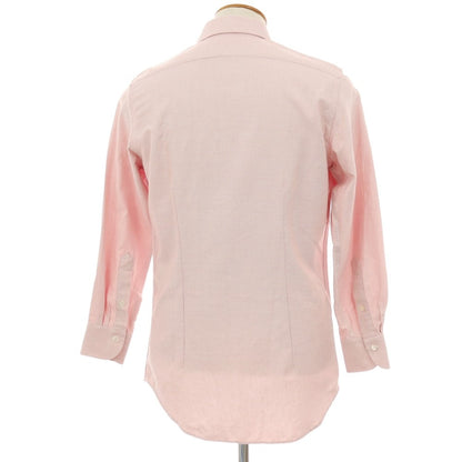 【中古】バグッタ Bagutta コットン セミワイドカラー ドレスシャツ ホワイトxレッド【 40 】【 状態ランクB 】【 メンズ 】