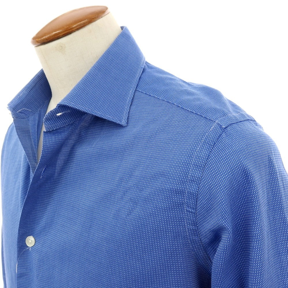 【中古】バグッタ Bagutta コットン ドレスシャツ ブルー【 サイズ40 】【 状態ランクB 】【 メンズ 】 [APD]