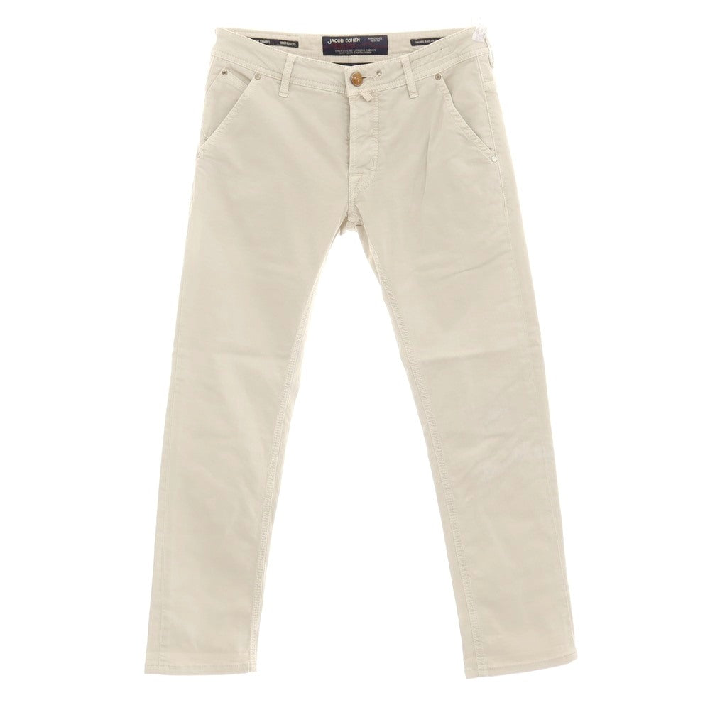 【中古】ヤコブコーエン JACOB COHEN J613 ストレッチ コットン 5ポケットパンツ ライトグレージュ【サイズ32】【 状態ランクC 】【 メンズ 】