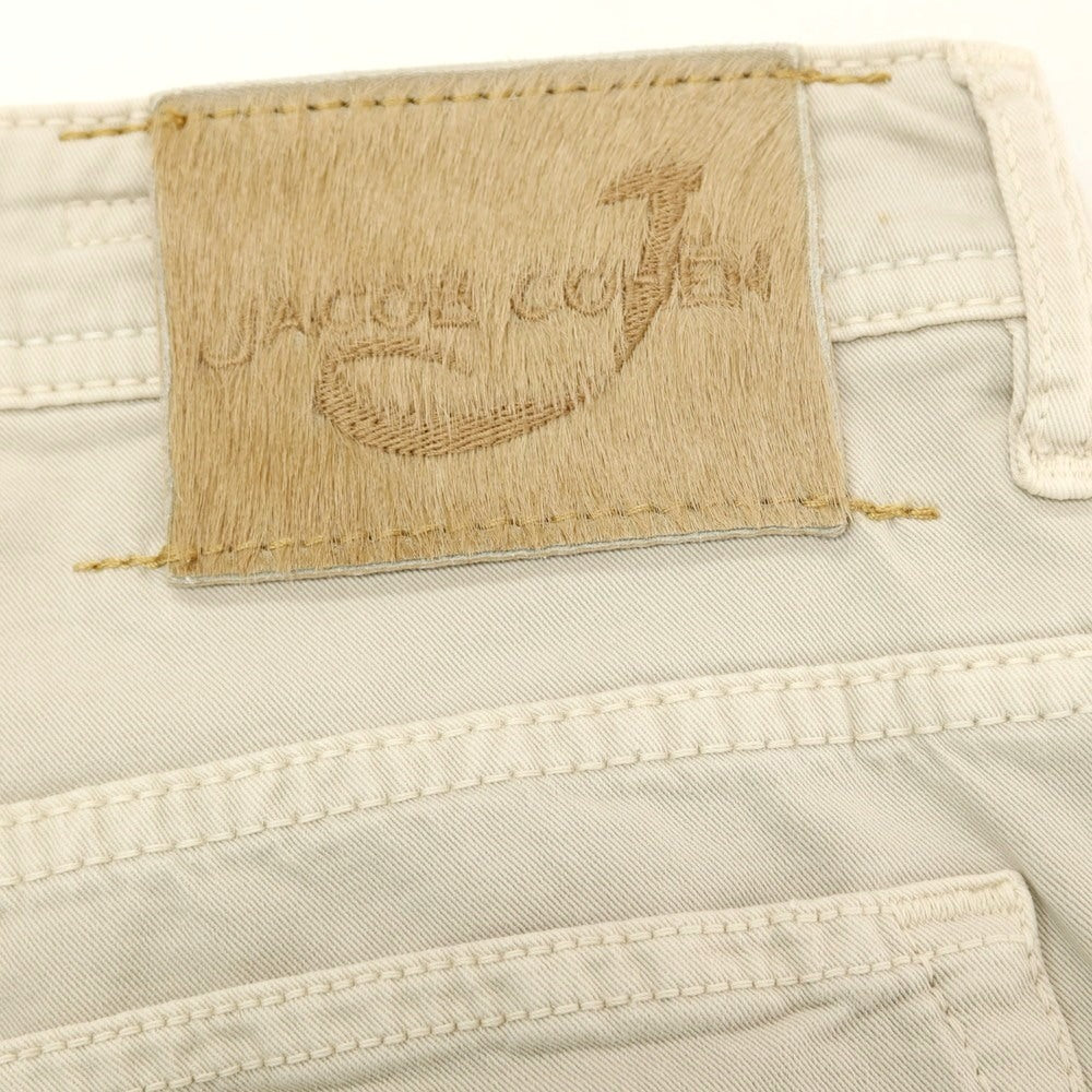 【中古】ヤコブコーエン JACOB COHEN J613 ストレッチ コットン 5ポケットパンツ ライトグレージュ【サイズ32】【 状態ランクC 】【 メンズ 】