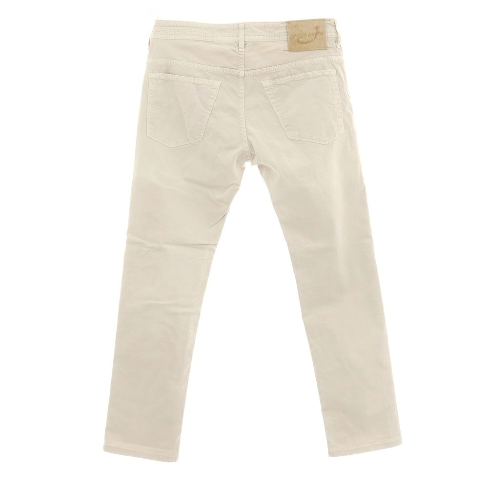 【中古】ヤコブコーエン JACOB COHEN J613 ストレッチ コットン 5ポケットパンツ ライトグレージュ【サイズ32】【 状態ランクC 】【 メンズ 】