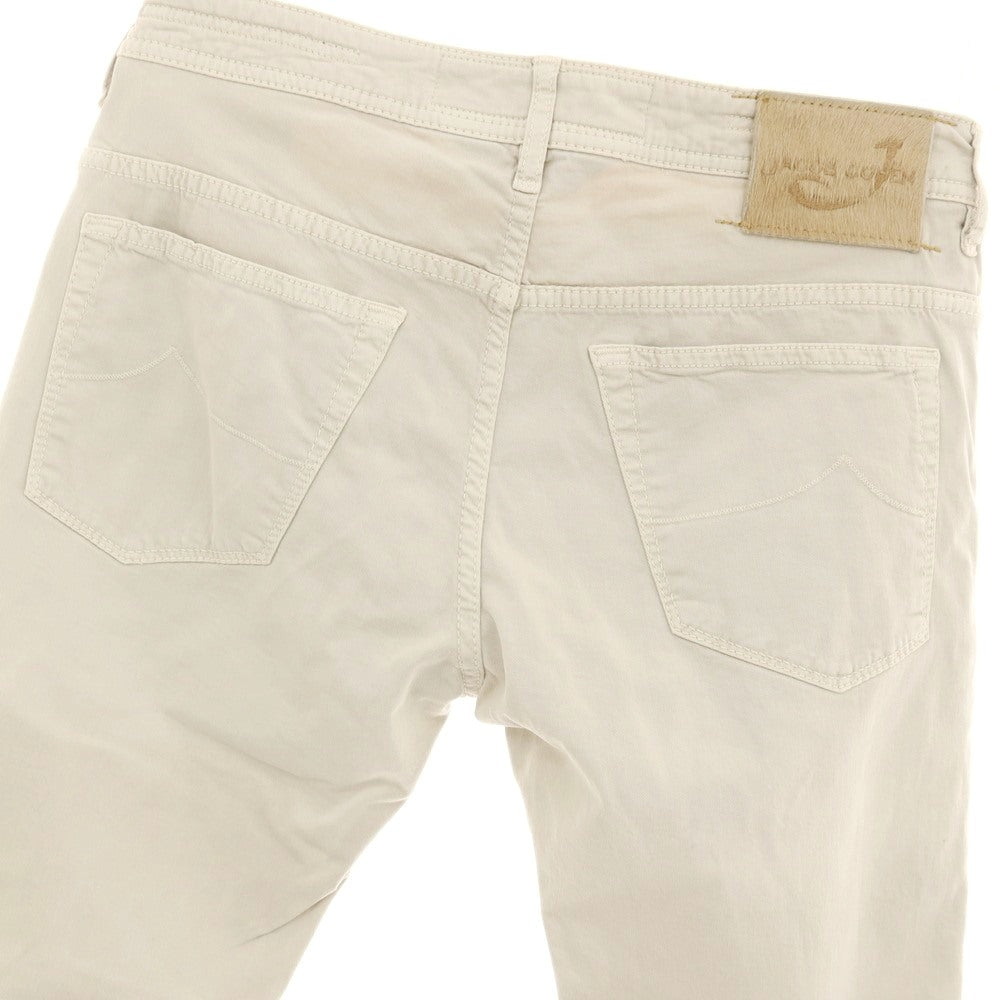 【中古】ヤコブコーエン JACOB COHEN J613 ストレッチ コットン 5ポケットパンツ ライトグレージュ【サイズ32】【 状態ランクC 】【 メンズ 】