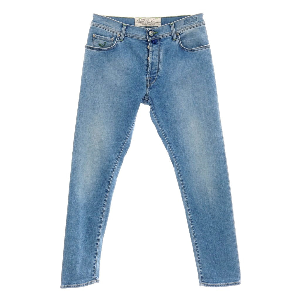 【中古】ヤコブコーエン JACOB COHEN PW656 ストレッチ コットンポリエステル デニムパンツ ジーンズ ライトブルー【 32 】【 状態ランクC 】【 メンズ 】