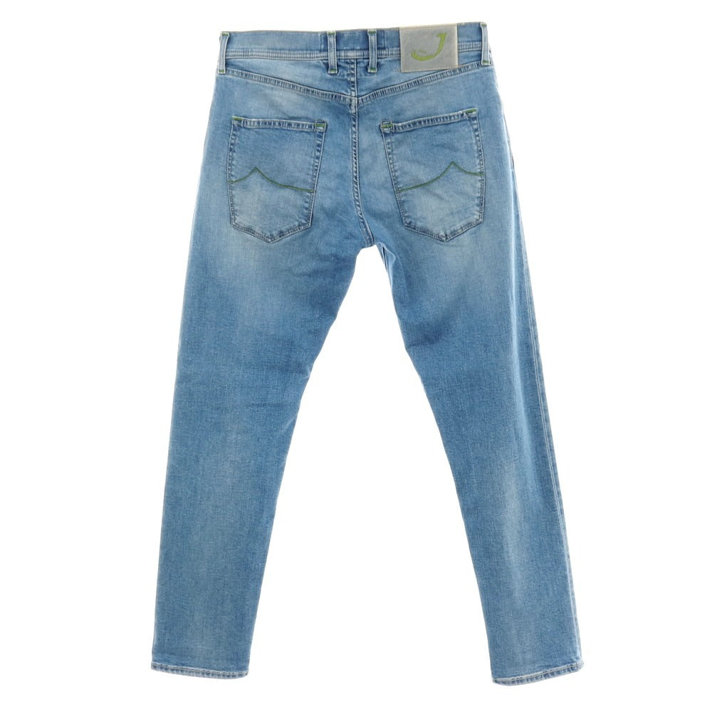 【中古】ヤコブコーエン JACOB COHEN PW656 ストレッチ コットンポリエステル デニムパンツ ジーンズ ライトブルー【 32 】【 状態ランクC 】【 メンズ 】