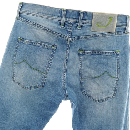 【中古】ヤコブコーエン JACOB COHEN PW656 ストレッチ コットンポリエステル デニムパンツ ジーンズ ライトブルー【 32 】【 状態ランクC 】【 メンズ 】