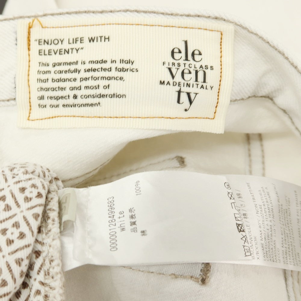 【中古】イレブンティ eleventy コットン デニムパンツ ジーンズ ホワイト【 32 】【 状態ランクC 】【 メンズ 】
