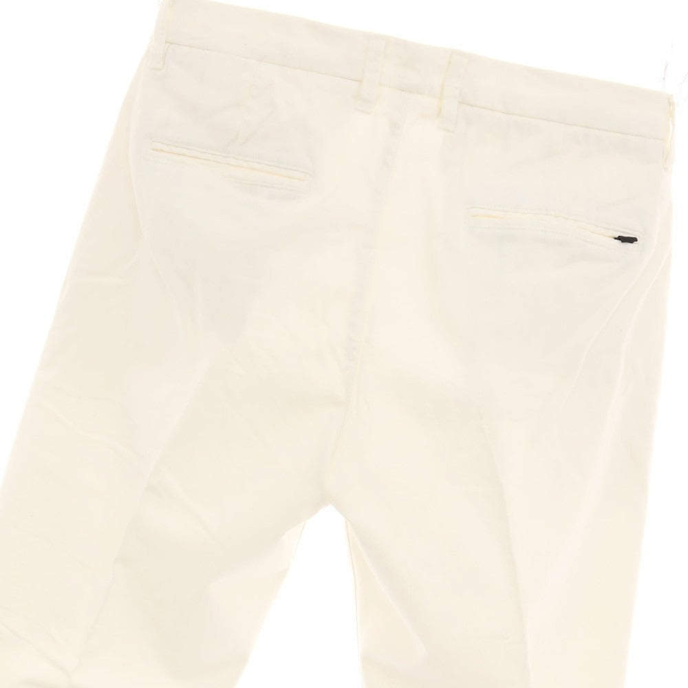 【中古】チープラス C+ ストレッチ コットン カジュアルスラックスパンツ ホワイト【サイズ31】【 状態ランクC 】【 メンズ 】